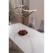 Balts izvelkams galds APOLLO